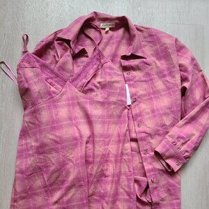 Mini dress and shirt jacket set